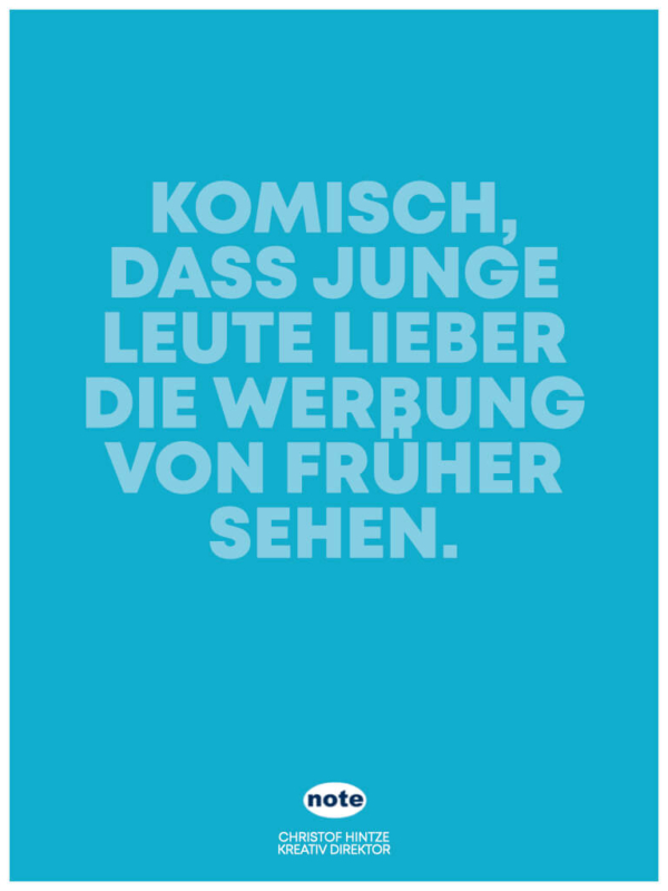 Gute Werbung erkennt man immer an ihrer positiven Wirkung auf Menschen